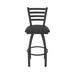 Holland Bar Stool Jackie Swivel Stool Upholstered/Metal in Blue/Black | Bar Stool (30" Seat Height) | Wayfair 41030BWBlkVinyl