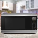 Toshiba 20.43" 1.2 cu ft. 1000 - Watt Convection Countertop Microwave w/ Sensor Cooking & Air Frying Capability in Gray | Wayfair ML3EC34SASS