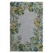 Brown 54 x 27 x 0.25 in Indoor Area Rug - Bayou Breeze Amrjeet Floral Hand Tufted Wool Area Rug in Gray Wool | 54 H x 27 W x 0.25 D in | Wayfair