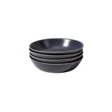 Hokku Designs Pasta Bowl Set (4Pcs) - Charcoal Navy Ceramic/Earthenware/Stoneware in Blue | 2 H x 8.25 W x 8.25 D in | Wayfair