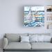 Breakwater Bay Melissa Wang Blue Bay I Canvas Art Canvas, Cotton | 18 H x 18 W x 2 D in | Wayfair 92DF4DF0E4484015945BCD51C81EE7DD