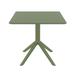 AllModern Farrah Square Patio Dining Table Plastic in Green | 31.5" W x 31.5" L x 29.5" H | Wayfair 0D70BBBFEF5C4AD38A4E0E47E0B31C81