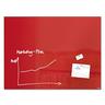 Sigel GL212 Glas-Whiteboard / große Glasmagnettafel Artverum, 120x90 cm, rot