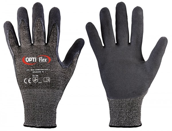 3 Paar *COMFORT CUT* OPTI FLEX® HANDSCHUHE, Schnittschutzhandschuhe Level C Image