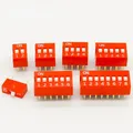 35PCS/LOT Dip Switch Kit In Box 1 2 3 4 5 6 8 Way 2.54mm Toggle Switch Red Snap Switches Each 5PCS