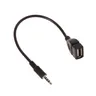 Cavo Audio AUX per auto nero da 3.5mm a cavo Audio USB elettronica per auto per riprodurre musica