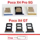 For Xiaomi Poco X4 GT X4 Pro 5G Sim Card Tray SIM Card Slot Card Reader Holder Replacement Parts