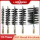 Loonpon Thread Wire Brush Metal Handle 18-75mm Brush Stainless Steel Wire Pipe Tube Cleaning Chimney