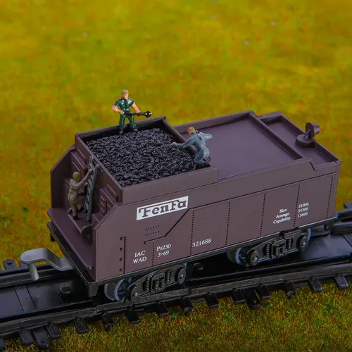 Zug Eisenbahn Zubehör Kohle LKW Wagen Container Modell Kind Spielzeug Auto Eisenbahn Szene Layout