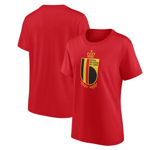 Belgien FA Primary Logo Grafik T-Shirt - Rot - Damen