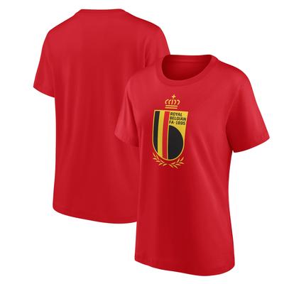 Belgien FA Primary Logo Grafik T-Shirt - Rot - Damen Image