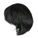 Homemaxs Mens Wig Short Straight Wig Fashion Cosplay Wig Prop for Festival Party Performance Supplies (Black)