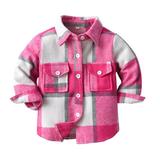 Eashery Lightweight Jacket for Boys Kids Baby Outerwear Toddler Baby Boys Winter Jacket Long Sleeve Cotton Pullover Tops Boys Outerwear Jackets (Hot Pink 5-6 Years)