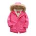 Eashery Boys Winter Jacket Boys Winter Jacket Coat Fall Winter Pullover Tops Jackets for Boys (Hot Pink 2-3 Years)