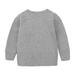 LYCAQL Toddler Boy Clothes Toddler Kids Baby Boy Girl Clothes Unisex Solid Sweatsuit Long Sleeve Warm Pullover Tops (Dark Gray 4-5 Years)