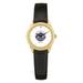 Women's Black New York Mets White Dial Leather Wristwatch