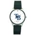 Women's Black Tampa Bay Rays Silicone Strap Wristwatch