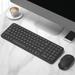 2.4G Wireless Keyboard Mouse Set Portable Chargeable Mechanica