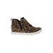 Blondo Sneakers: Slip On Platform Casual Tan Leopard Print Shoes - Women's Size 10 - Round Toe