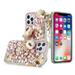 For Iphone 15 Pro Full Diamond With Ornaments Case Cover - Ultimate Multi Ornament Pink