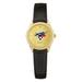 Women's Black Toronto Blue Jays Gold Dial Leather Wristwatch