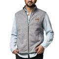 Men's League Collegiate Wear Heather Gray Charleston Cougars Saranac Full-Zip Vest