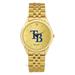 Men's Gold Tampa Bay Rays Rolled Link Bracelet Wristwatch