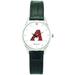 Women's Black Arizona Diamondbacks Stainless Steel Watch with Leather Band