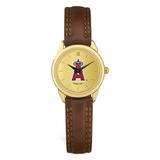 Women's Brown Los Angeles Angels Leather Wristwatch