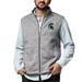 Men's League Collegiate Wear Heather Gray Michigan State Spartans Saranac Full-Zip Vest