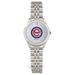 Women's Silver Chicago Cubs Rolled Link Bracelet Wristwatch