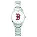Women's Silver Boston Red Sox Stainless Steel Bracelet Wristwatch