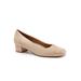 Extra Wide Width Women's Daisy Block Heel by Trotters in Nude (Size 7 WW)