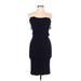 Streetwear Society Cocktail Dress - Bodycon Strapless Sleeveless: Black Print Dresses - Women's Size Large