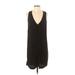 Madewell Casual Dress - Mini Plunge Sleeveless: Black Print Dresses - Women's Size 2X-Small