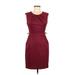 Mystic Casual Dress - Party Crew Neck Sleeveless: Burgundy Solid Dresses - Women's Size Medium