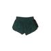 White House Black Market Athletic Shorts: Green Print Activewear - Women's Size Medium - Dark Wash