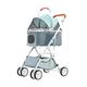 3 in 1 Pet Stroller with Detachable Carrier Car Seat - Easy Folding, Sturdy Frame - Shock Absorbing and Spring Loaded for Small Medium Pets - Supports up to 33 LBS