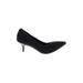 Impo Heels: Slip-on Kitten Heel Cocktail Black Solid Shoes - Women's Size 7 - Pointed Toe