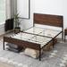 ASTER-FORM CORP Twin 39" Bed Frame Metal in Brown | 39 H x 63 W x 84 D in | Wayfair G08QCRVZMH