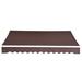 Arlmont & Co. Sparta MCombo Manual Retractable Patio Door Window Awning Sunshade Shelter Outdoor Canopy Wood in Brown | Wayfair