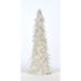 The Holiday Aisle® 8" Christmas Tabletop Feather Tree w/Glittered Tips in White | 16 H x 4 W x 4 D in | Wayfair 685A08ABD56246DE8FA3590F2CF03386
