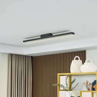 Lucande Smart LED-Deckenlampe Leicy schwarz 5,8 cm RGB CCT Image