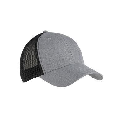 Big Accessories BA540P Sport Ponytail Trucker in Light Gray/Black | Polyester