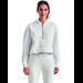 TriDri TD077 Women's Alice Half-Zip Hooded Sweatshirt in White size 2XL | Cotton/Polyester Blend