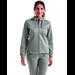 TriDri TD498 Women's Spun-Dye Full-Zip Hooded Sweatshirt in Grey Melange size Medium | Recycled Polyester