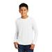 District DT132Y Youth Perfect Tri Long Sleeve Top in White size XL | Triblend