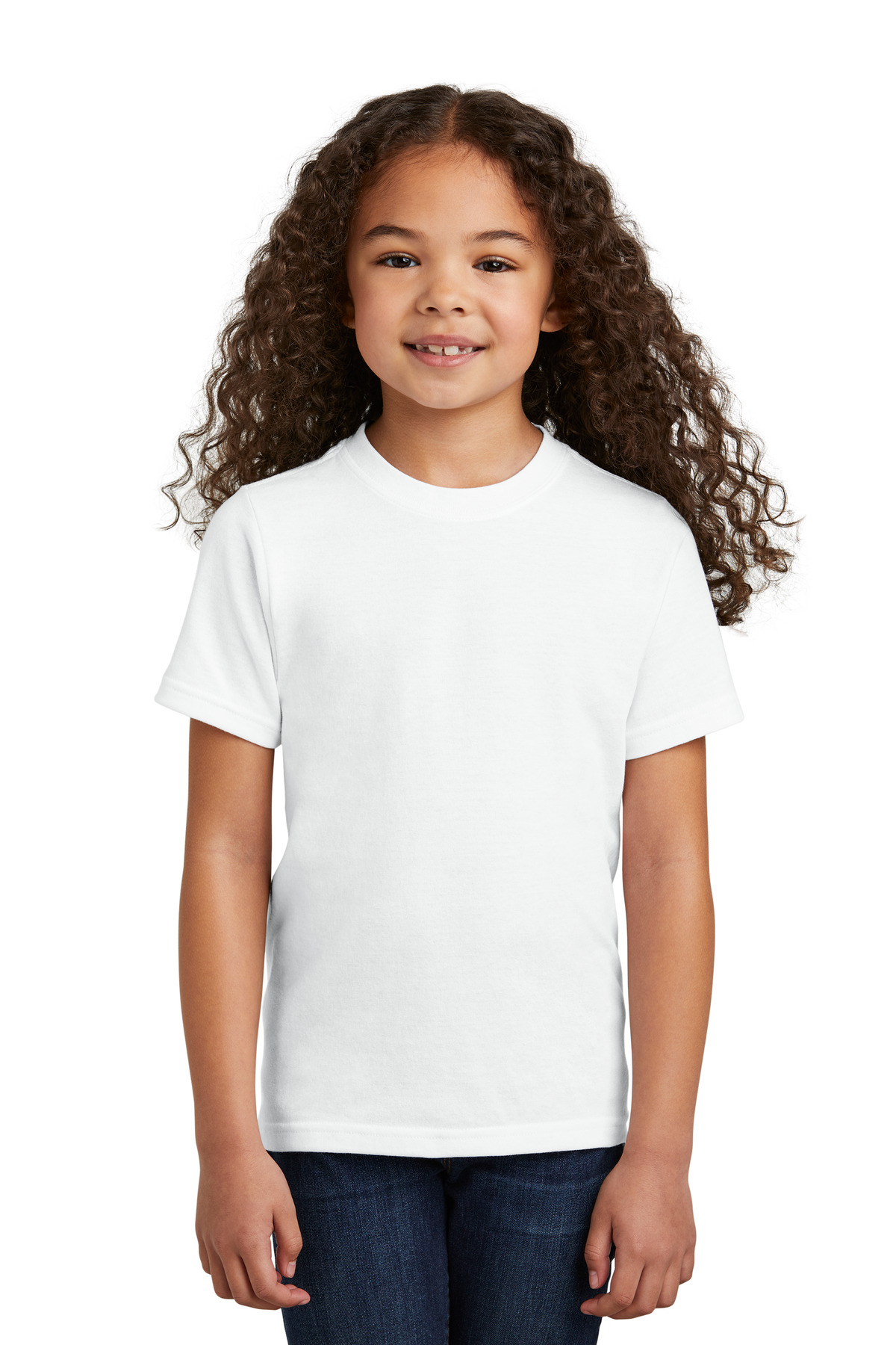 Port & Company PC330Y Youth Tri-Blend Top in White size XS | Triblend