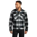 Russell Outdoors RU550 Basin Jacket in Deep Black Plaid size Medium | Polyester