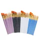 10pcs Watercolor Gouache Painting Pen Nylon Hair Wooden Handle Paint Brush Set Drawing Art Supplies